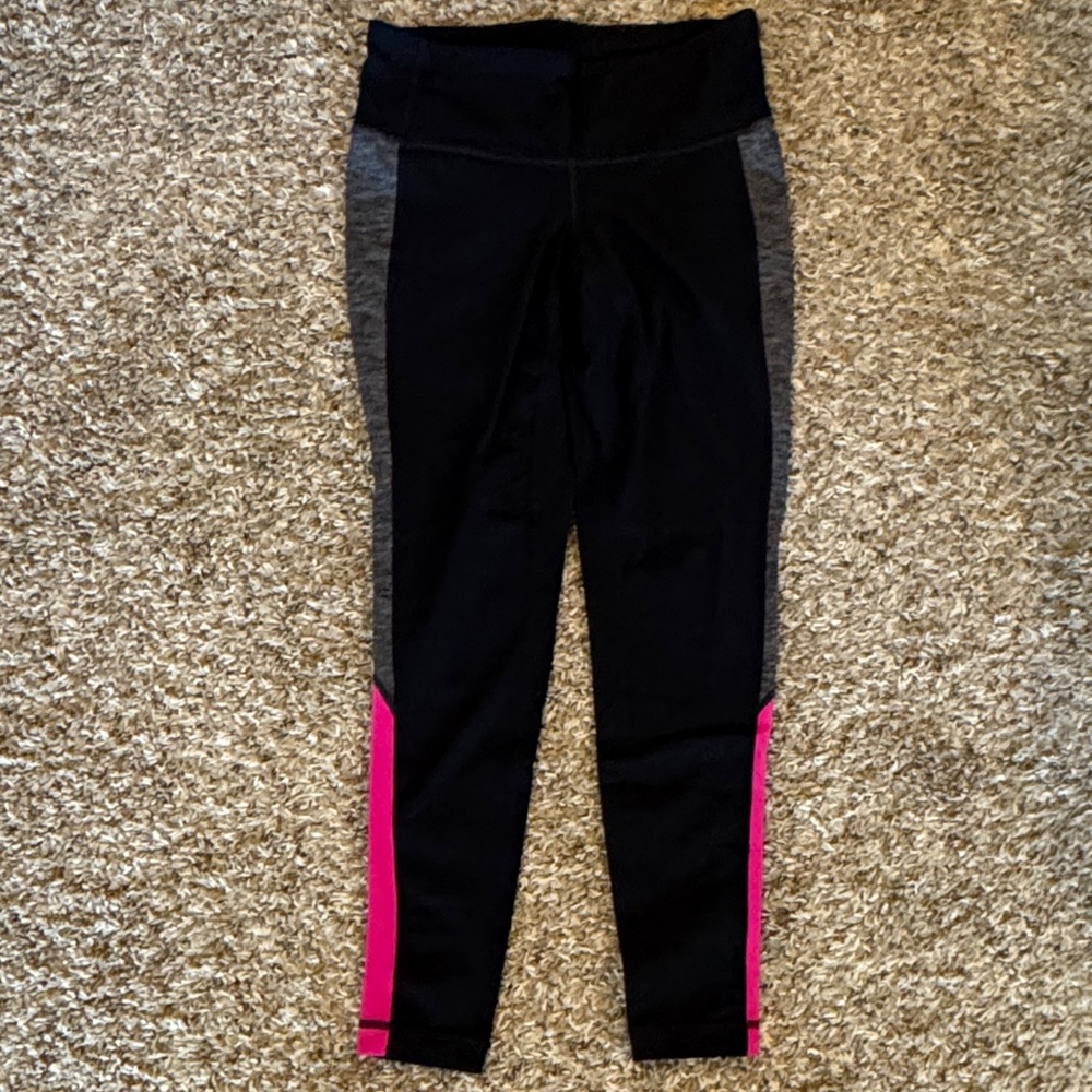 Athleta Women's Pink Performance Tank & Black Leggings Set - Picture 5 of 8